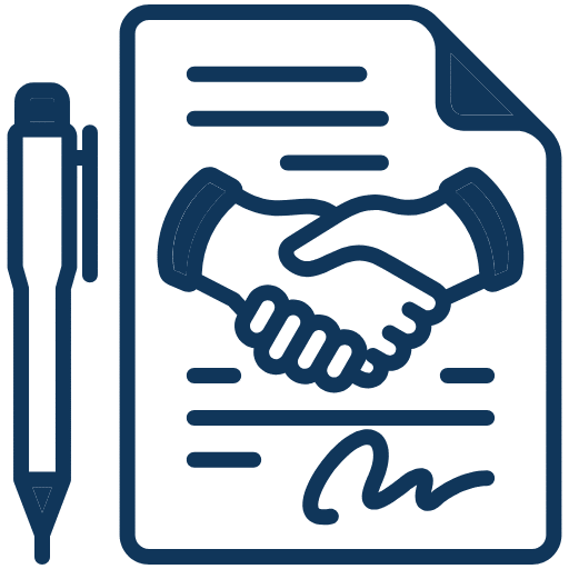 Ícone do contrato da PRECAJUD para clientes que querem vender ou comprar precatório.
