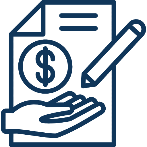 Ícone do contrato da PRECAJUD para clientes que querem vender ou comprar precatório.